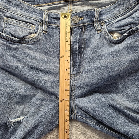 Kut From The Kloth Jeans Womens 8 Connie High Rise Ankle Skinny Med Wash Fringe - Picture 9 of 10